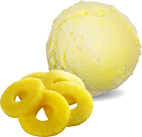 Pine apple ice cream