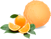 Orange ice cream